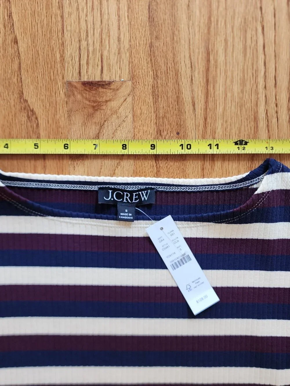 NWT J.Crew Striped Ribbed Tank Maxi Dress (Small)